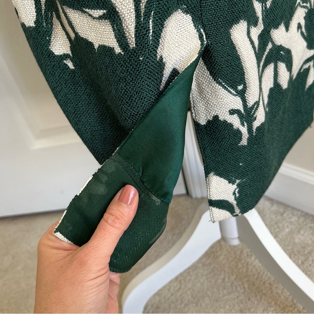 RARE Vintage Prada SS01 Floral Print Mini Short Pencil Skirt Green White 38 2 - Picture 10 of 14